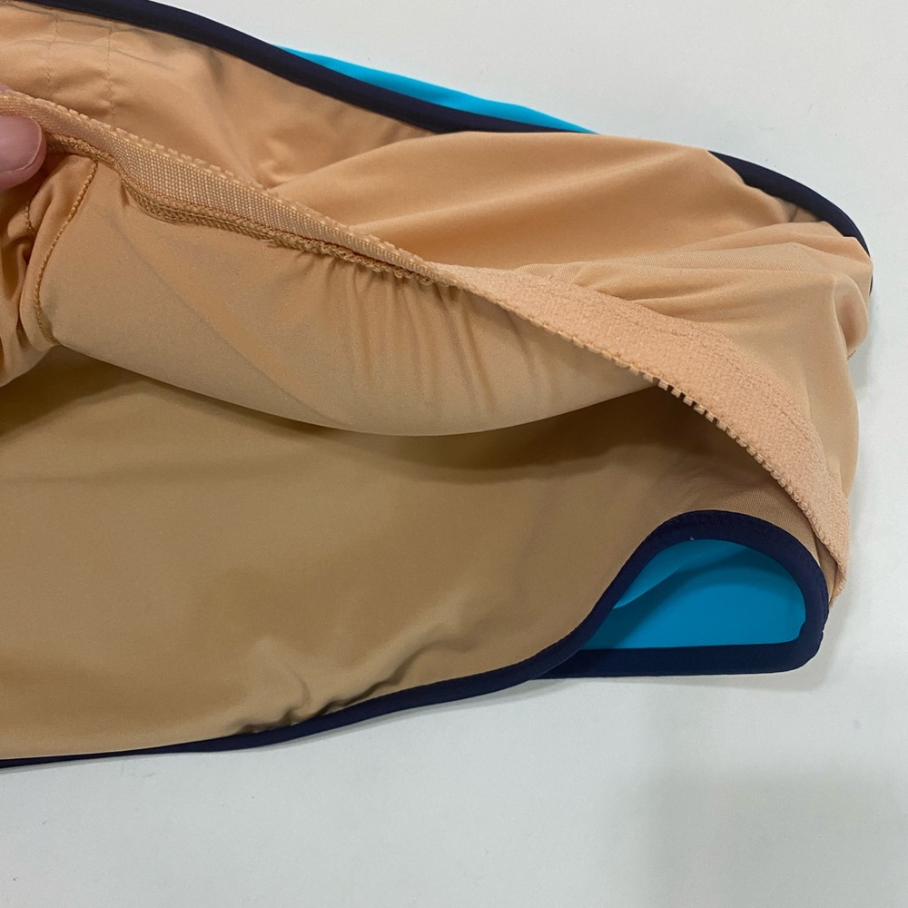 J. Crew Factory Colorblock One‎ Shoulder Swimsuit Size XXL Minimalist Resort - Picture 7 of 10